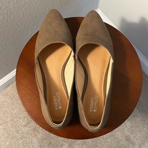 Market & Spruce flats, size 8.5, tan, grey